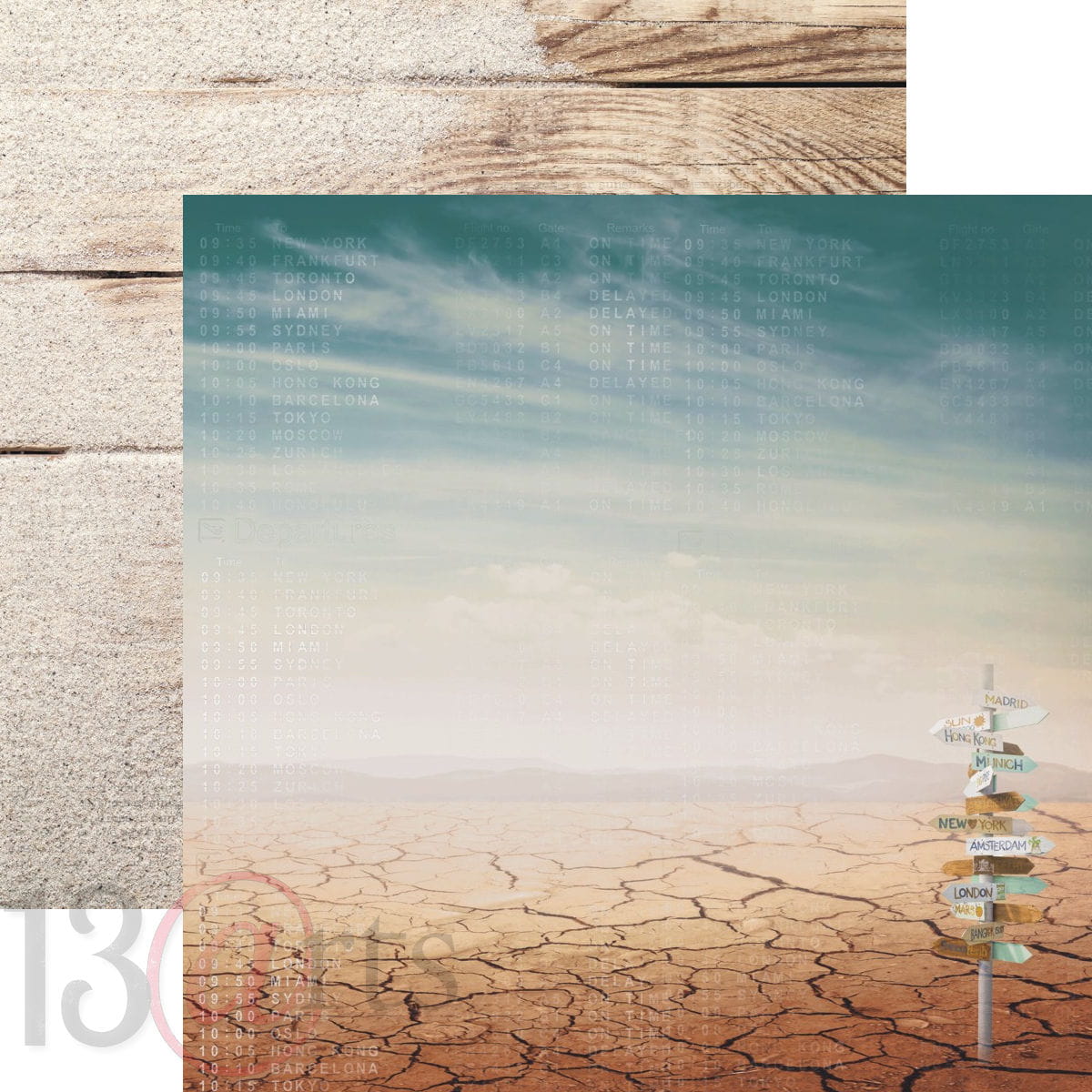 13Arts - Travel Journal - 12x12 Paper Set