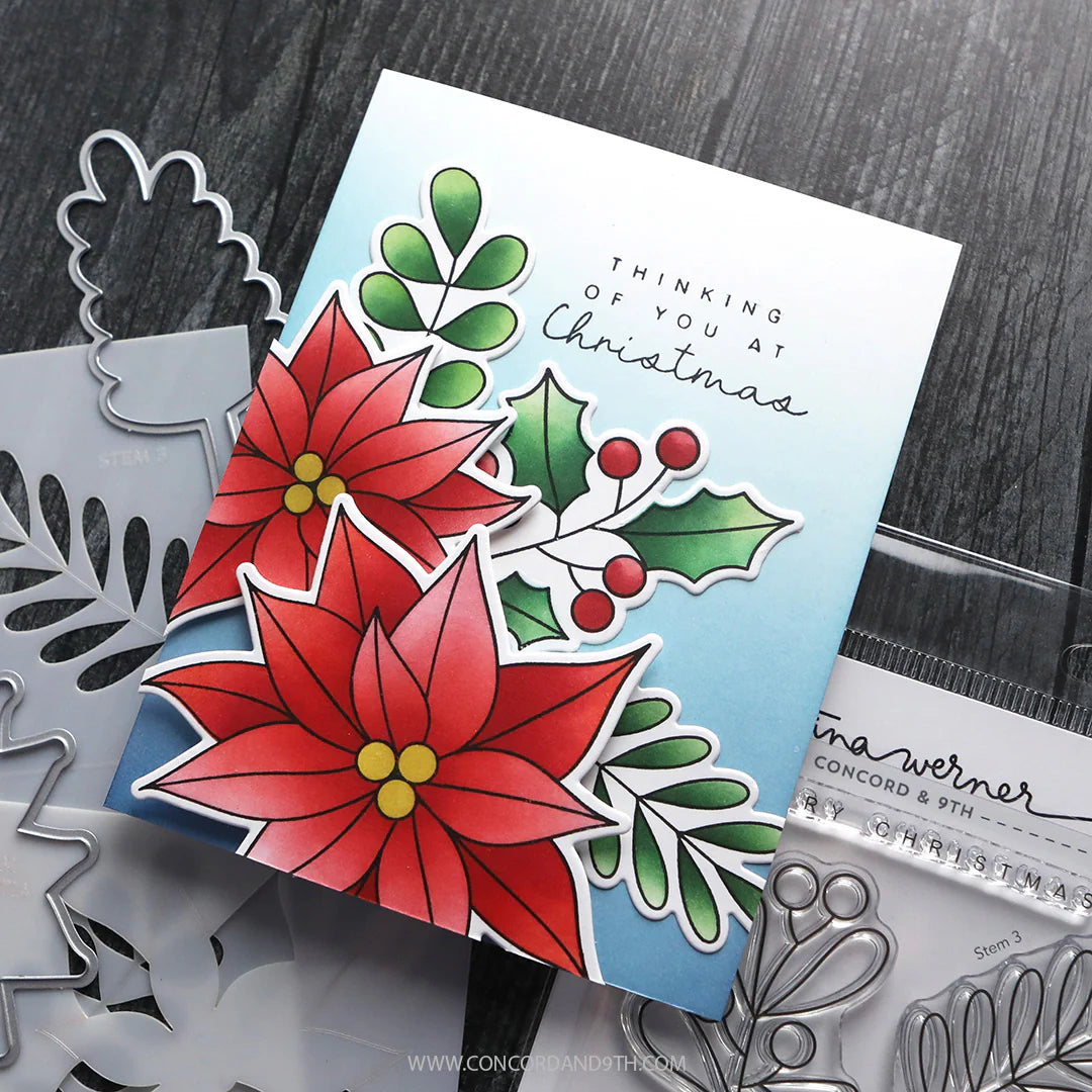 Concord & 9th - Winter Greenery Stencil Set by Kristina Werner