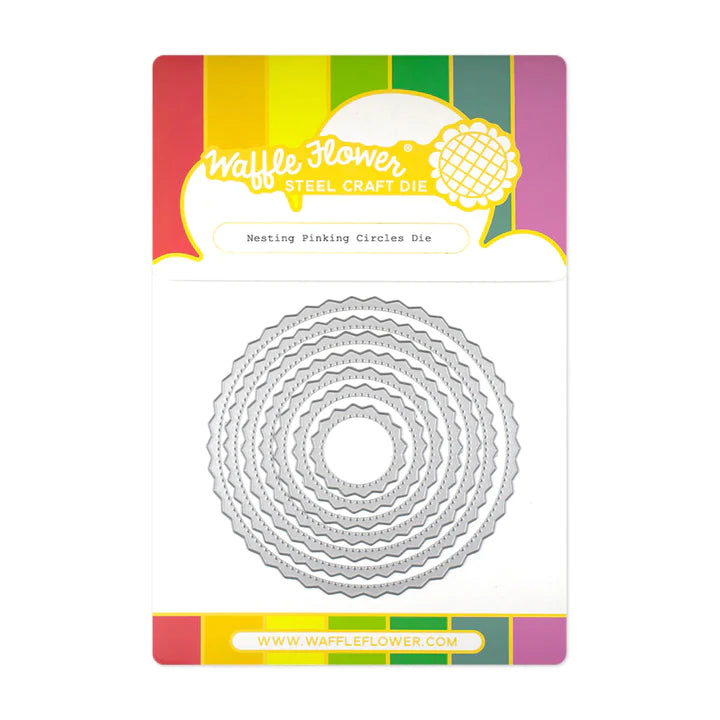 Waffle Flower - Nested Pinking Circles Die Set