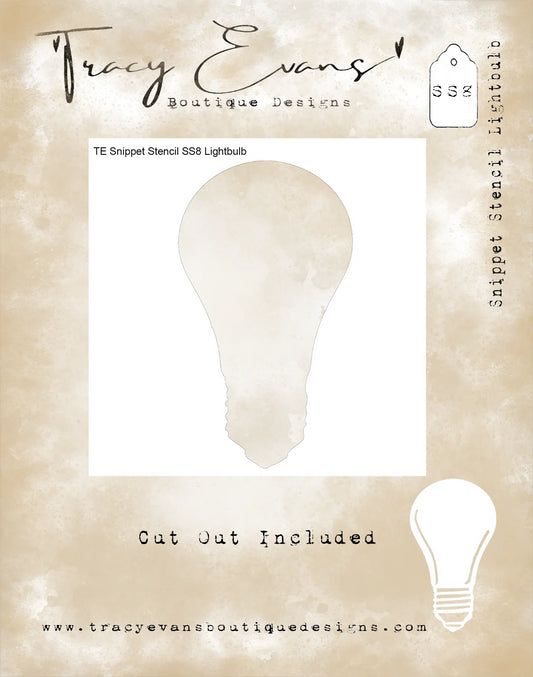 Tracy Evans - Snippet Stencil - Lightbulb
