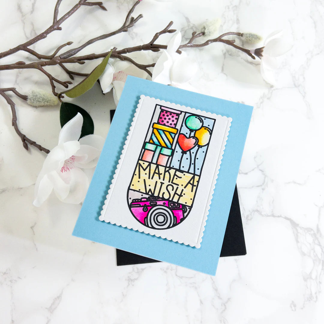 LDRS - Birthday Puzzle Scenes Stamp Set