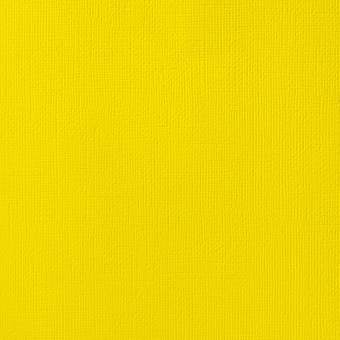 American Crafts - Lemon Textured Cardstock