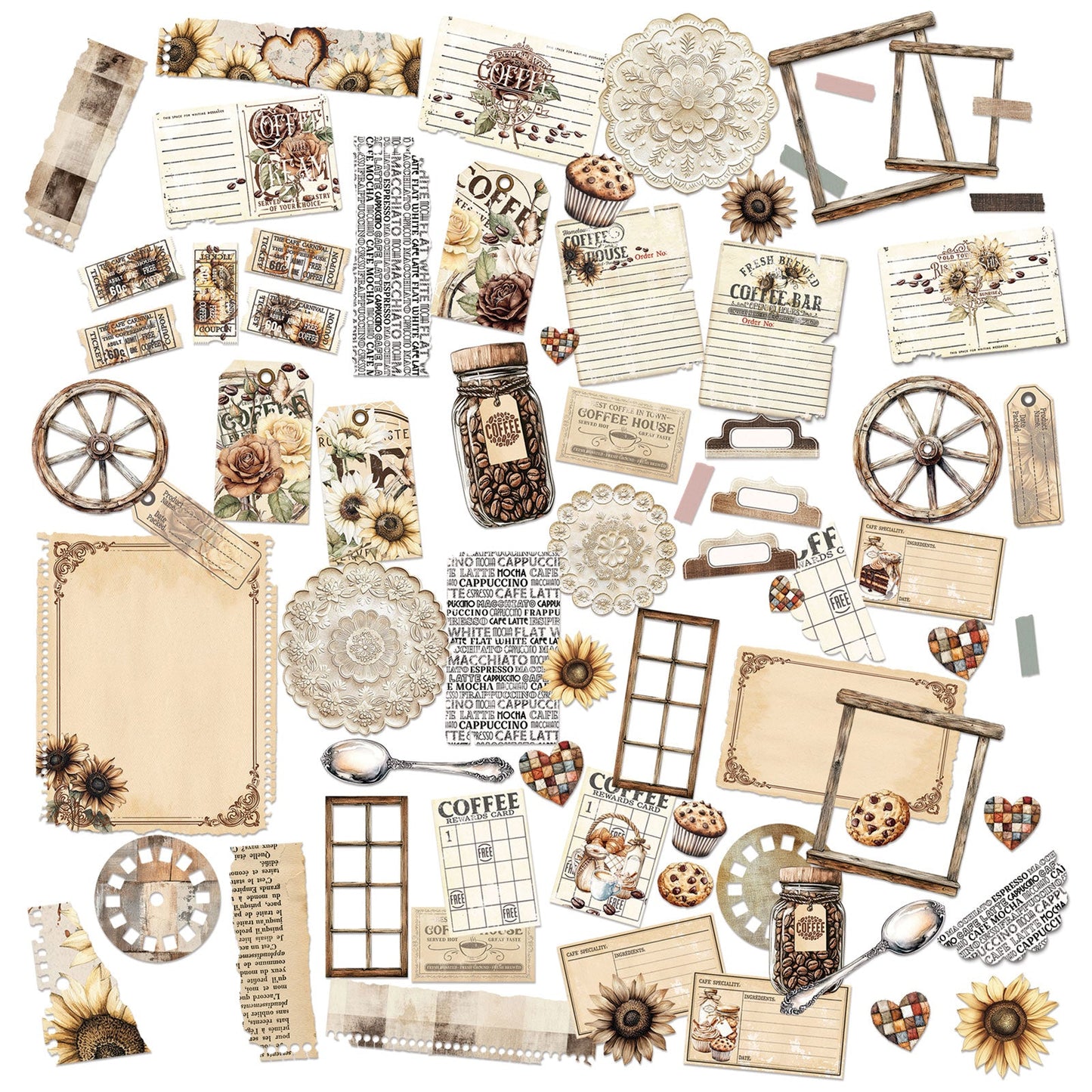 49 & Market - Country Heart Cafe - Die-Cut Elements