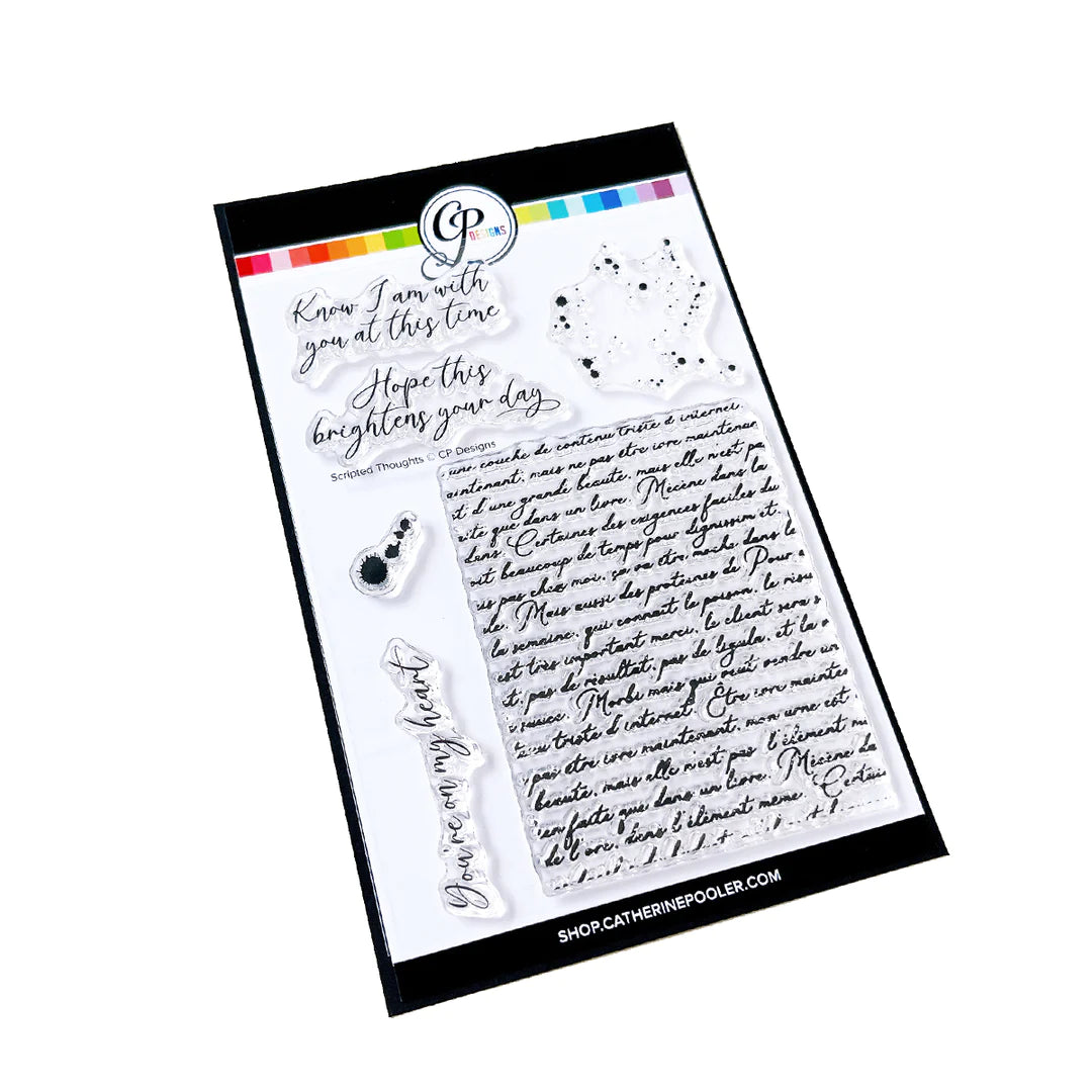 Catherine Pooler - Scripted Thoughts Stamp Set