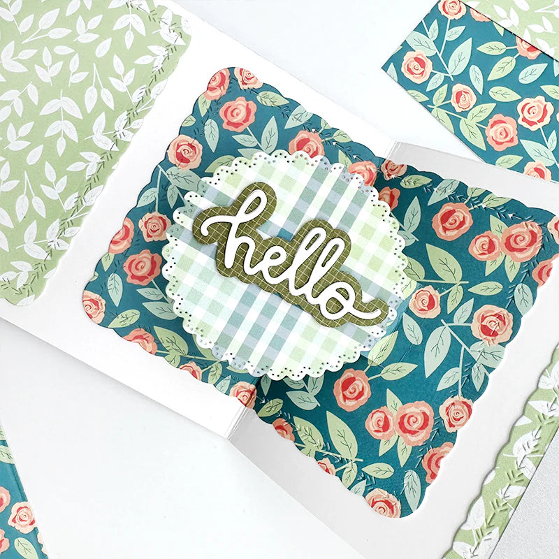 Emily Moore Designs - "Hi, hey, hello" Large Word Die Set
