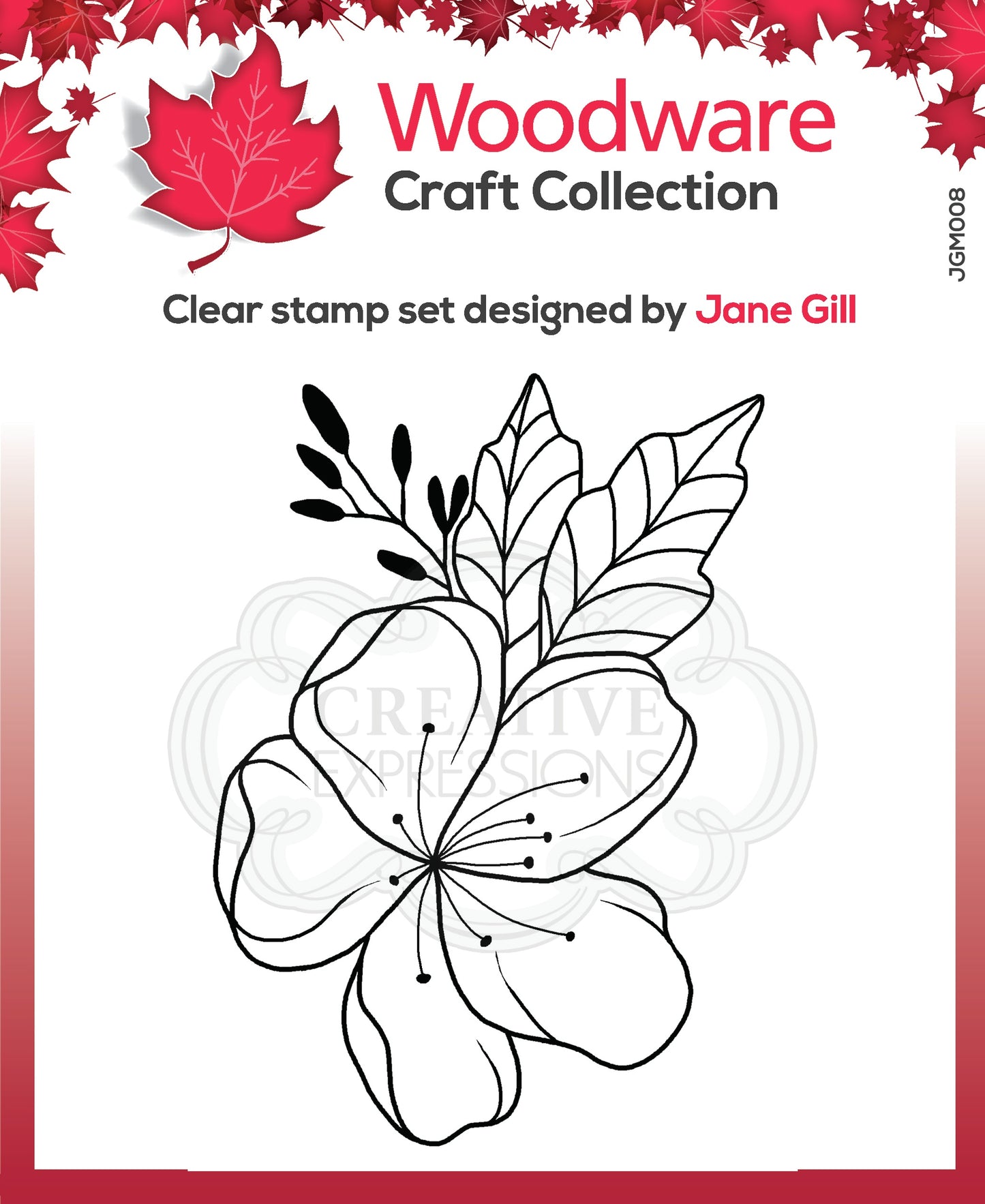 Woodware - Singles Mini Floral Wonder Stamp