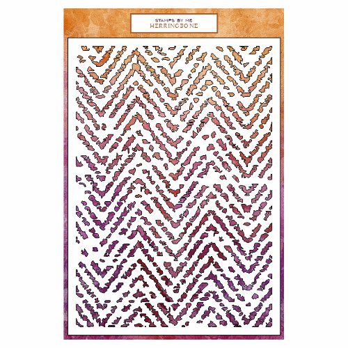Stamps By Me - Herringbone Stencil