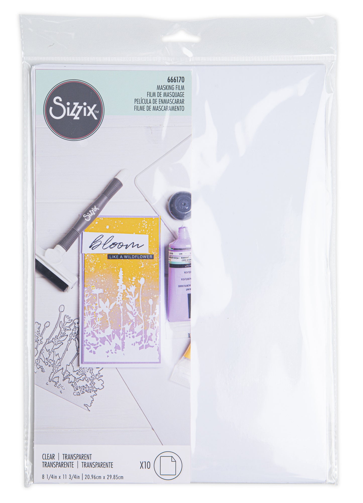 Sizzix - Masking Film Sheets - Clear