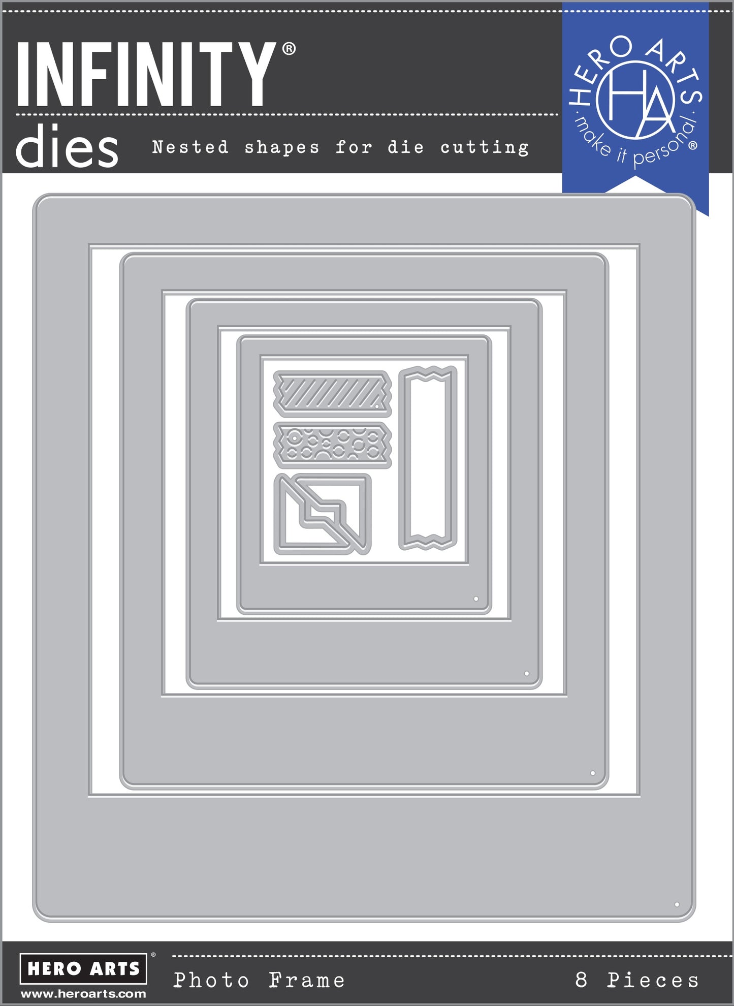 Hero Arts - Infinity Dies - Journaling Photo Frame