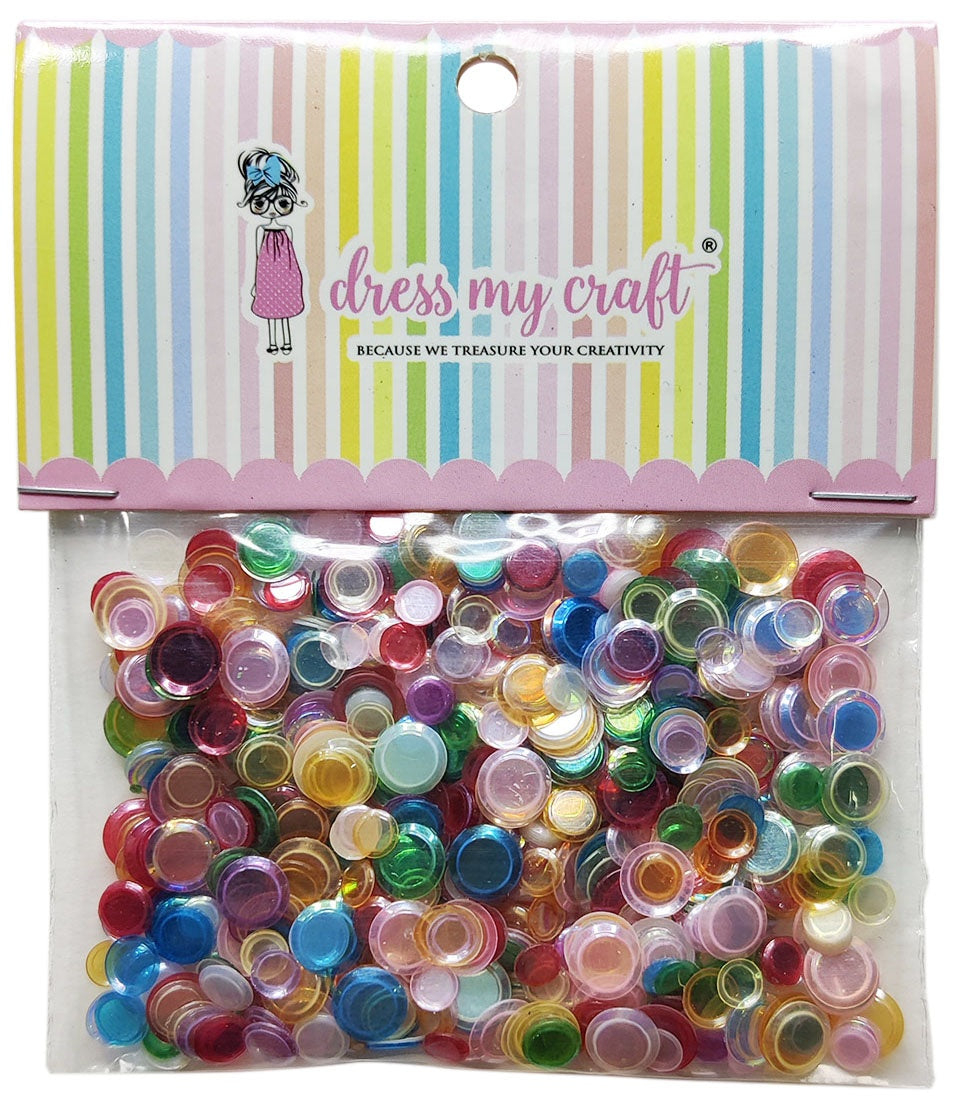 Dress My Craft - Shaker Elements - Rainbow Cup Sequins
