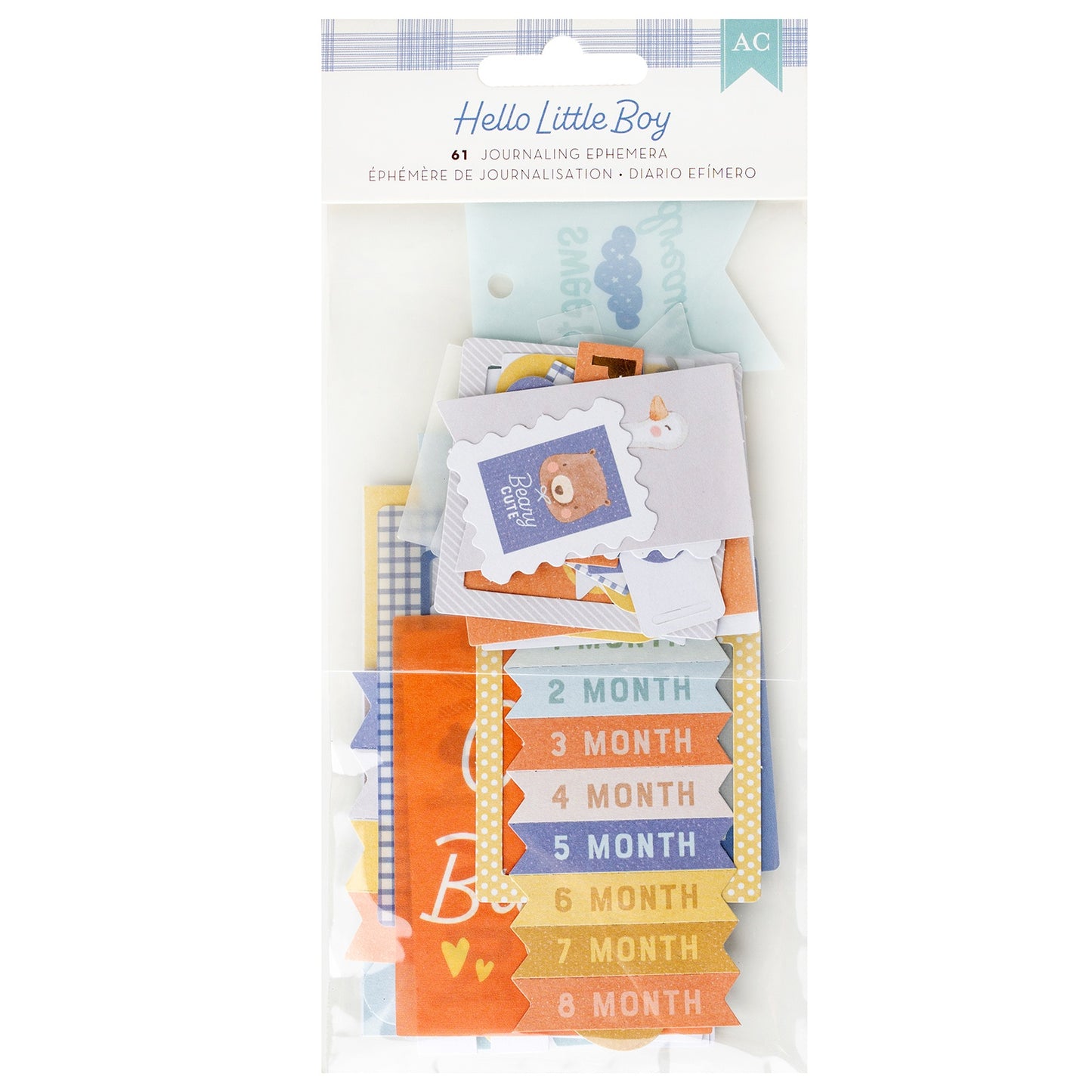 American Crafts - Hello Little Boy - Journaling Ephemera