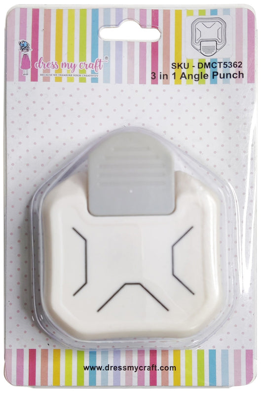 Dress My Craft - 3 in 1 Paper Punch - Angle