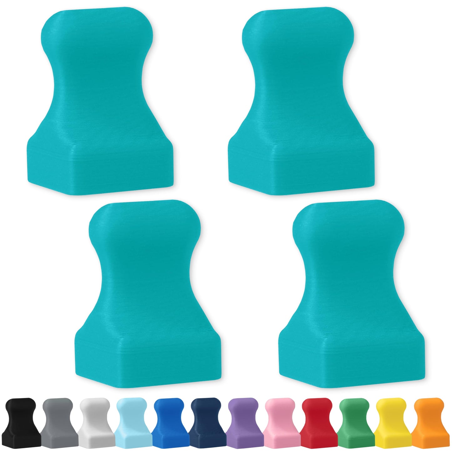 Glassboard Studio - Mini Pawn Magnet - Seaside Teal - SINGLE