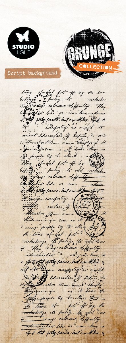 Studio Light - Script Background Grunge Stamp