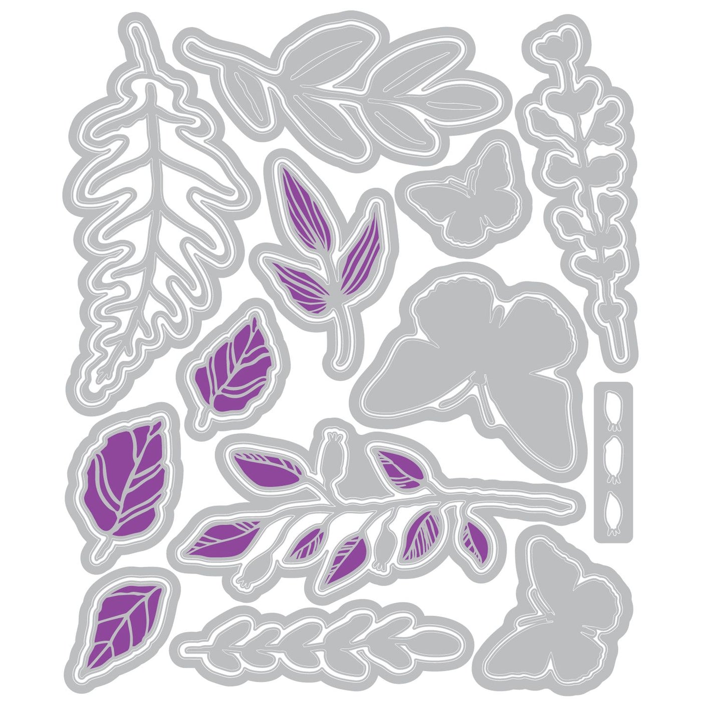 Sizzix - Greenery Layers Stamp & Die Bundle by Vicki Boutin