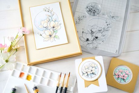 Sizzix - Magnolia Stamp Set by Willow Wolfe