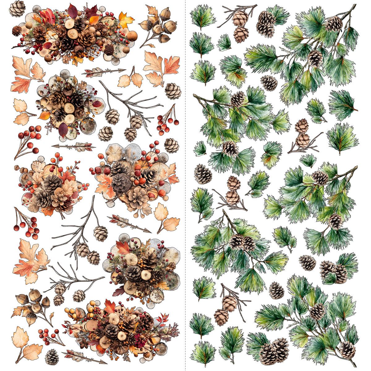 49 and Market - Timber & Tweed - Floral Laser Cut Set