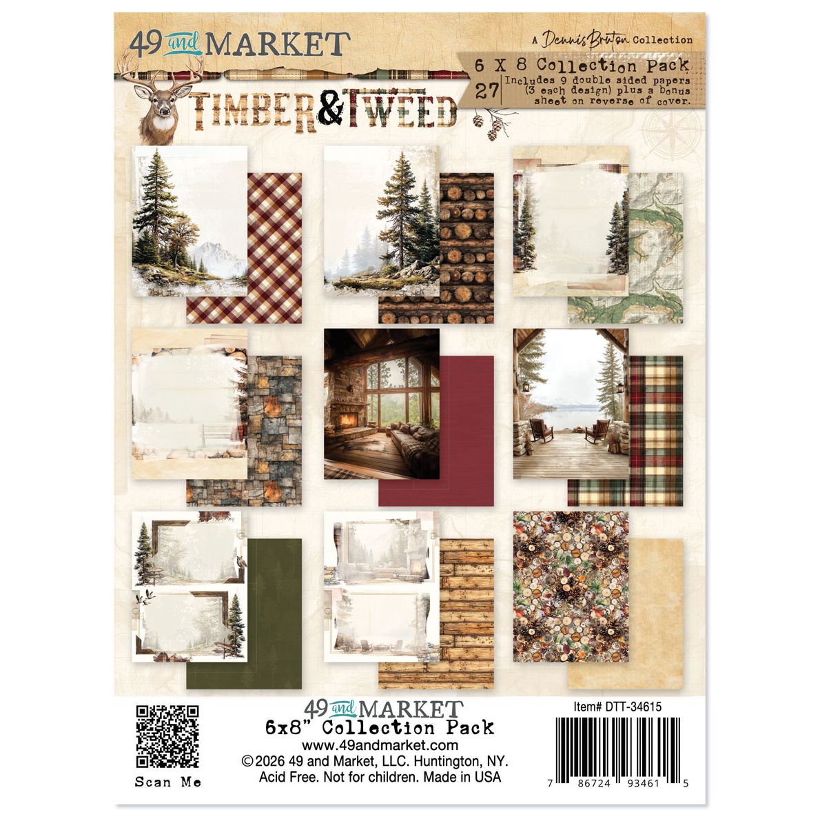 49 and Market - Timber & Tweed - 6x8 Collection Pack