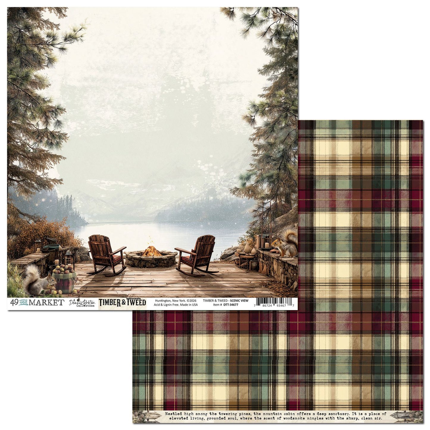49 and Market - Timber & Tweed - Cardstock: Scenic View