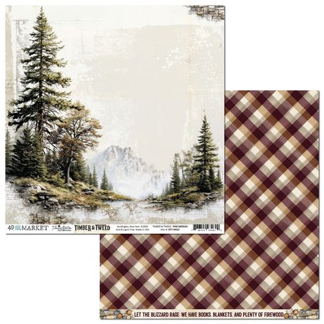 49 and Market - Timber & Tweed - Cardstock: Pine Needles
