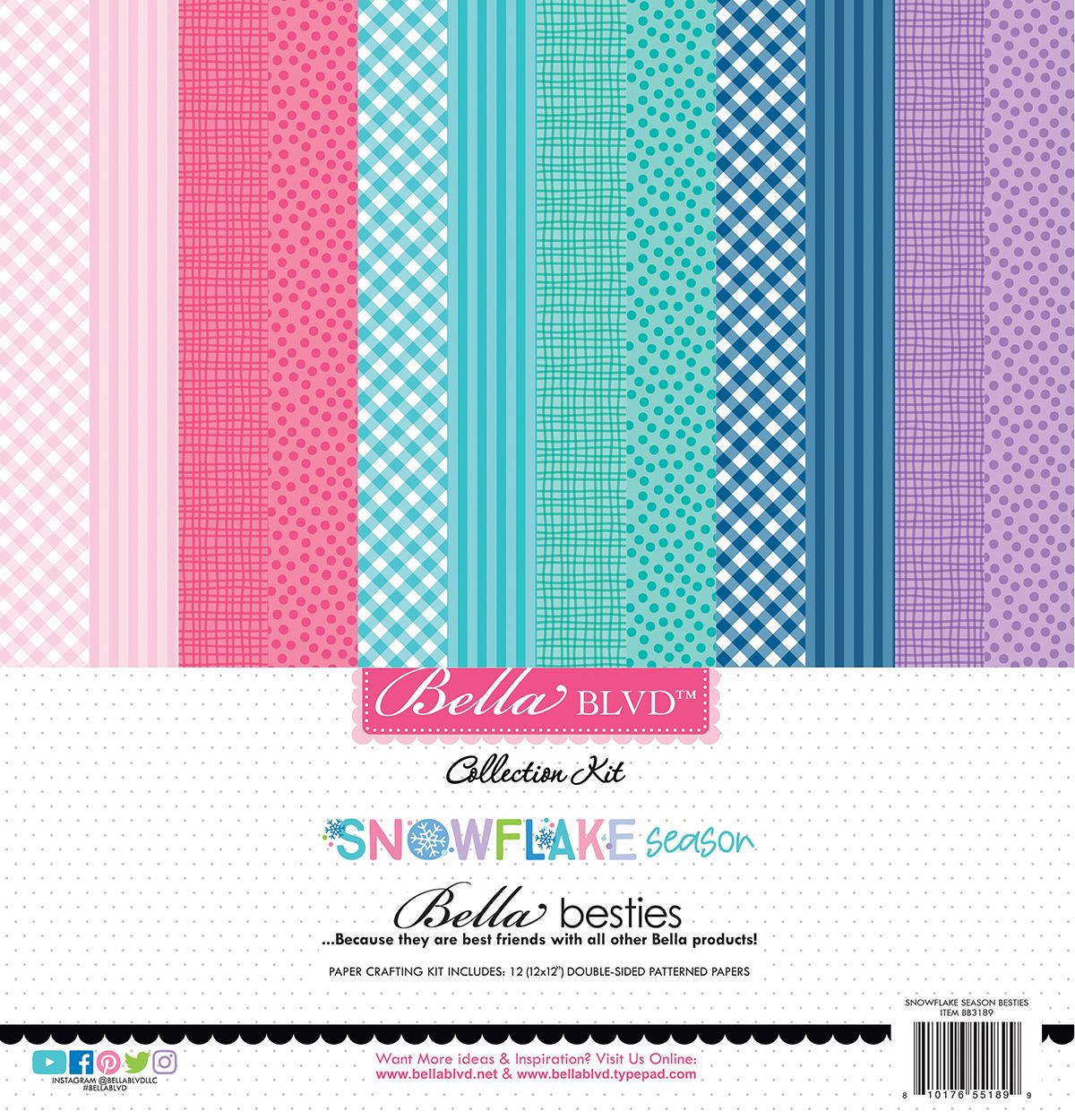 Bella Blvd - Snowflake Season - Bella Besties Solid Cardstock Pack