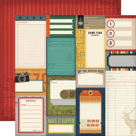 Simple Stories - Rustic Legend - Cardstock: Journal Elements