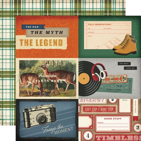 Simple Stories - Rustic Legend - Cardstock: 4x6 Elements