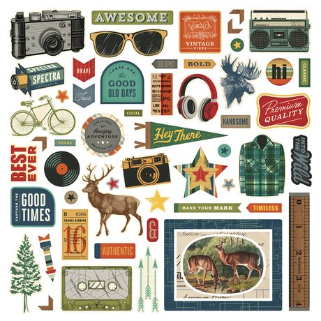 Simple Stories - Rustic Legend - Chipboard Pieces