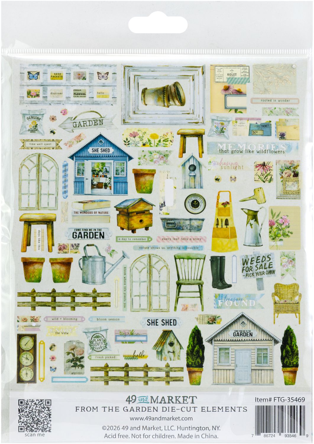 49 and Market - From the Garden - Die-Cut Elements