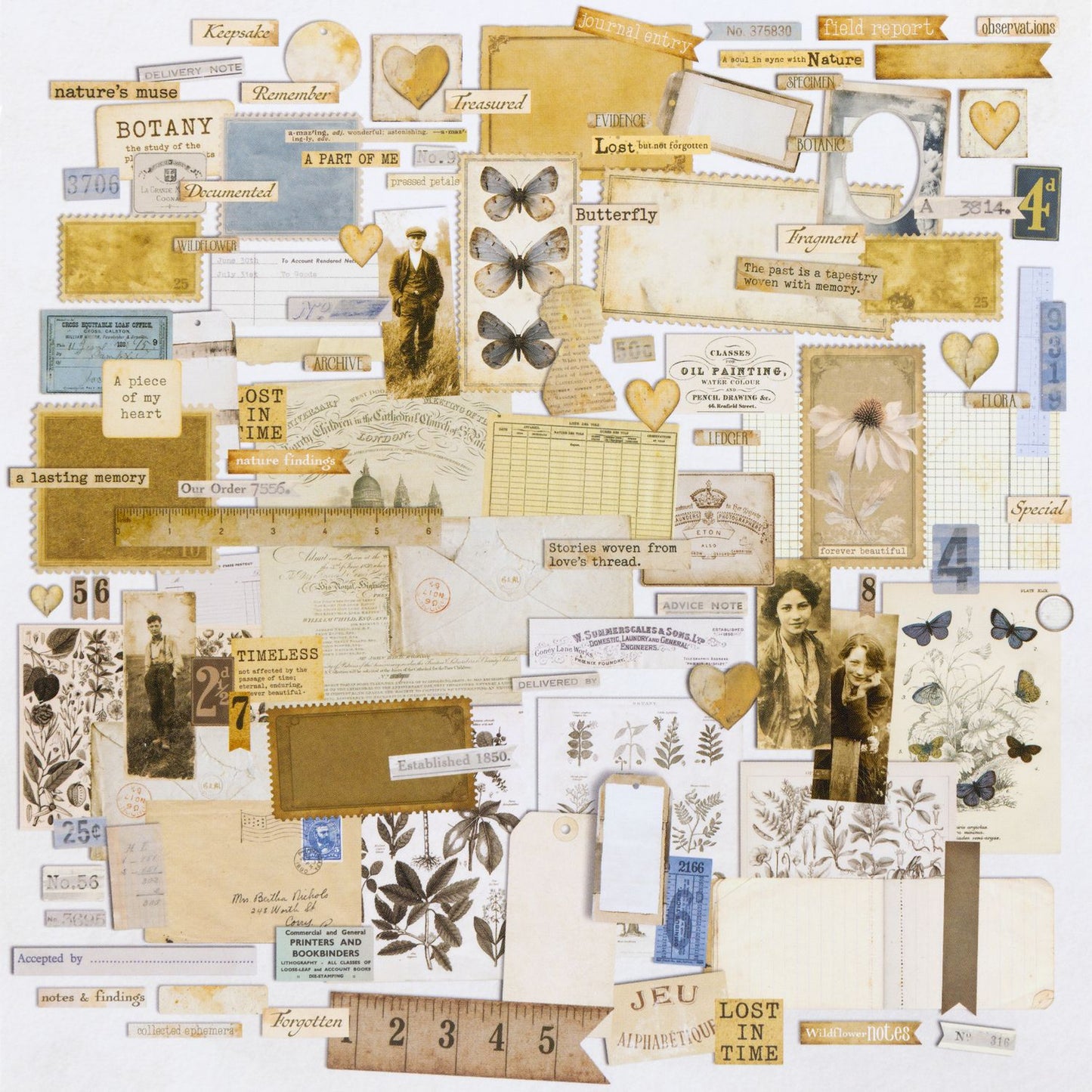 49 and Market - Faded Memory Lane - Ephemera Set
