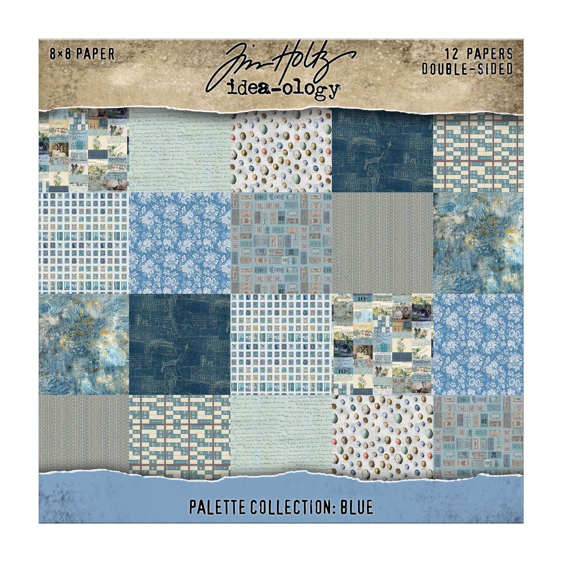 Idea-ology - Palette Collection: Blue - 8x8 Paper Pad
