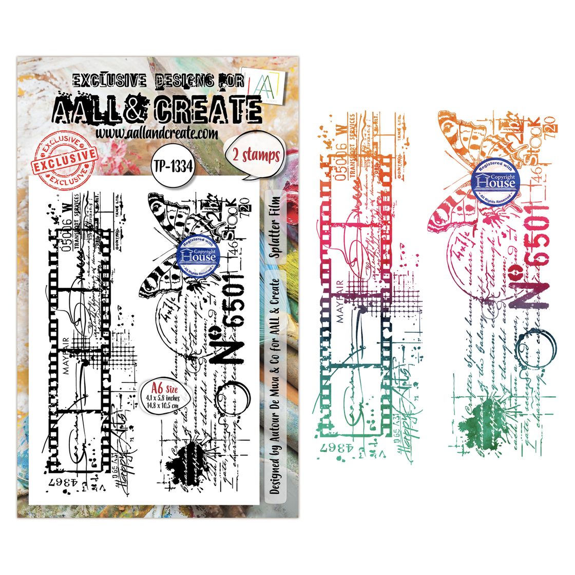 AALL & Create - Splatter Film Stamp Set