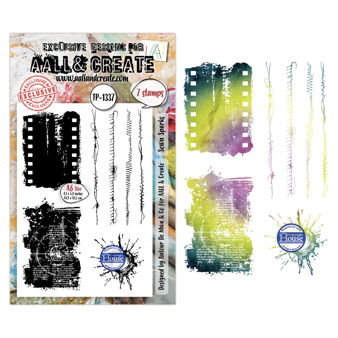 AALL & Create - Sewn Sparks Stamp Set
