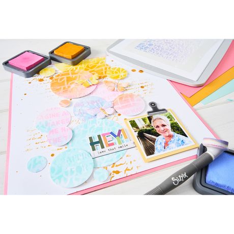 Sizzix - Words & Numbers Stencil Set by Vicki Boutin