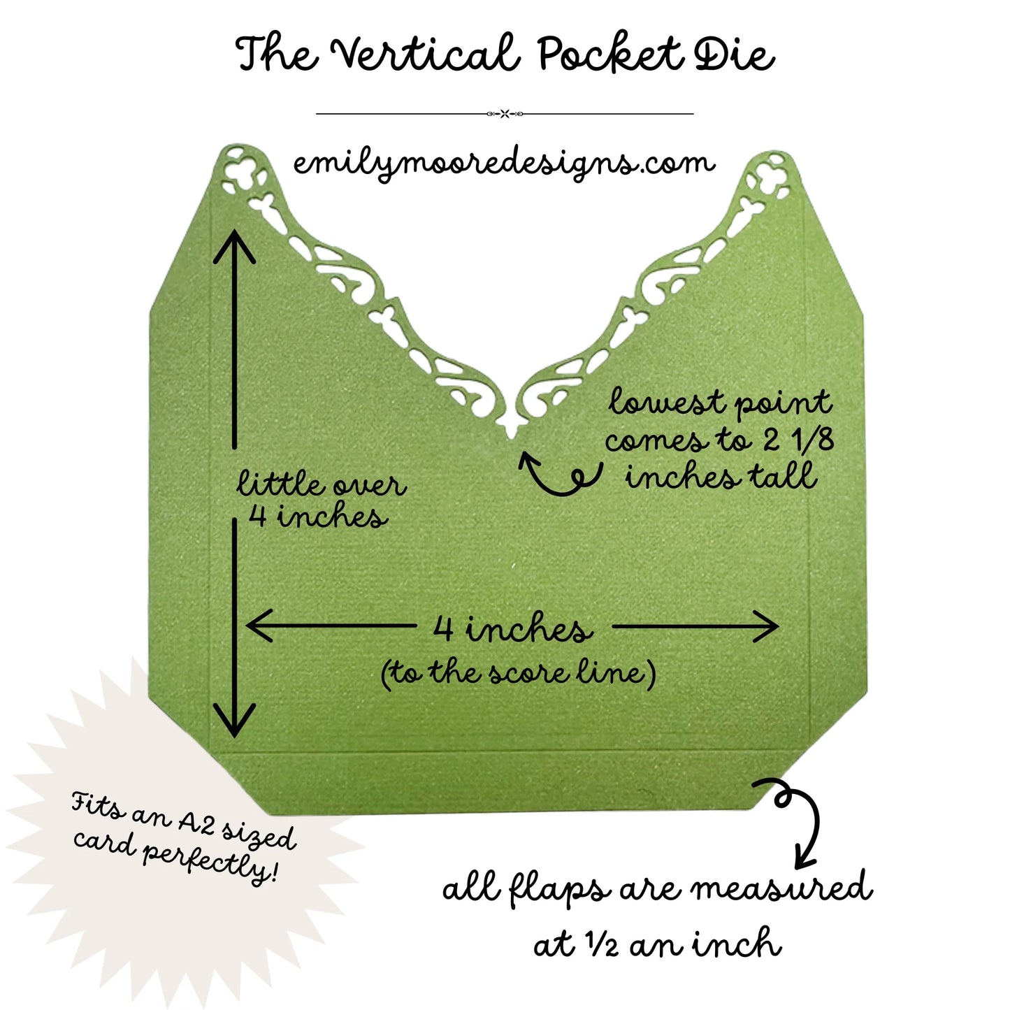 Emily Moore Designs - Vertical Pocket Die
