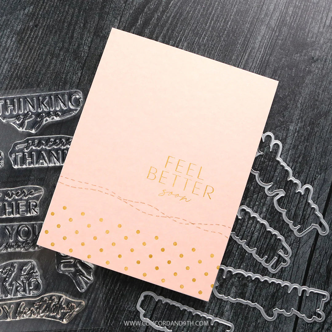 Concord & 9th - Written Words Stamp Set by Kristina Werner