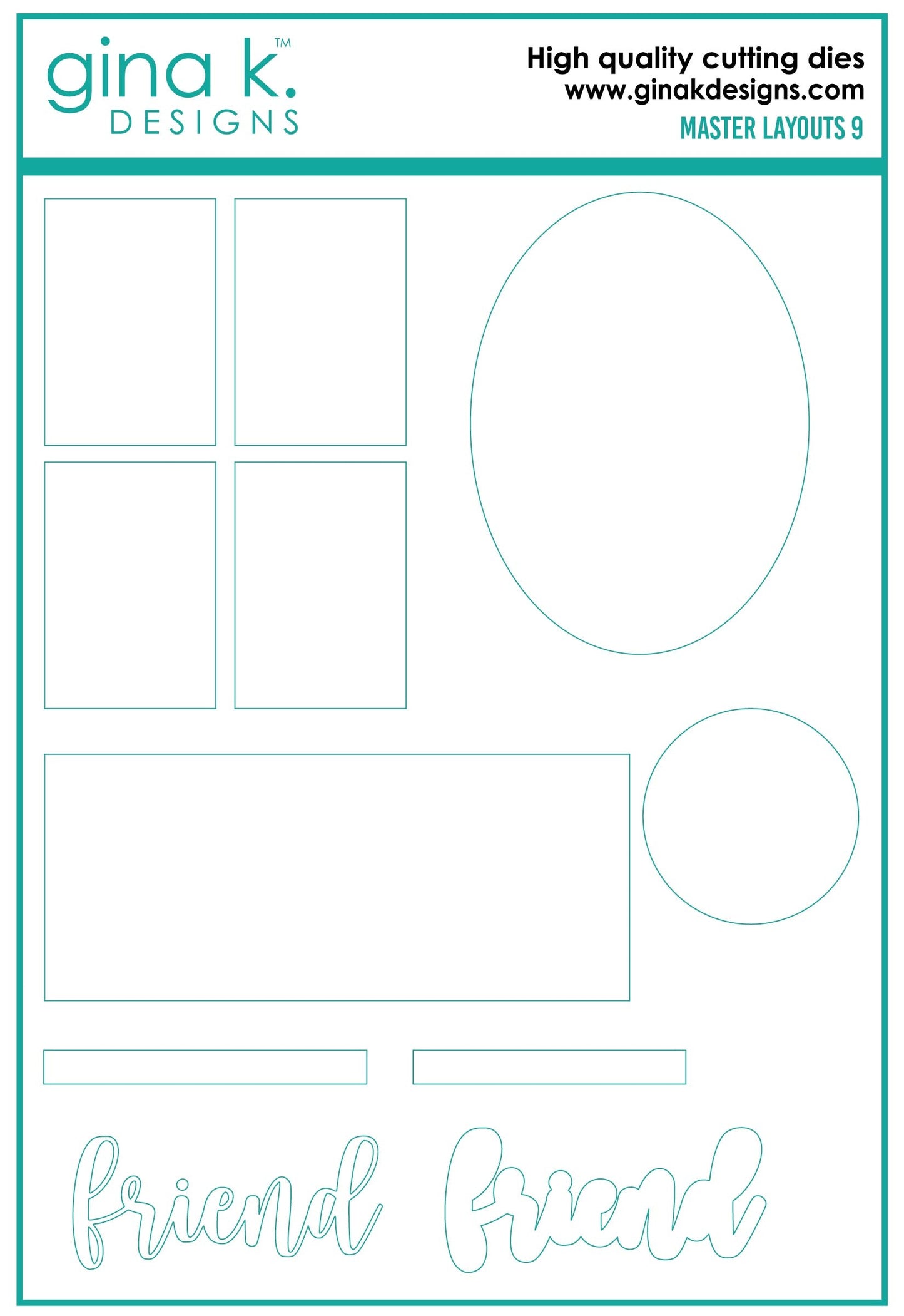 Gina K. - Master Layout 9 Die Set