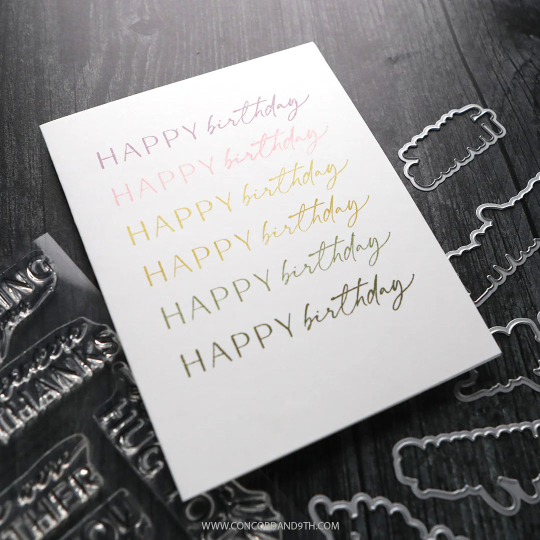 Concord & 9th - Written Words Stamp Set by Kristina Werner