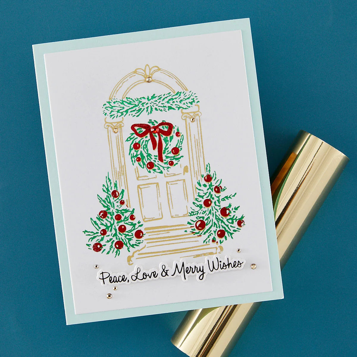 Spellbinders - Festive Evergreens Registration Press + Foil Plate & Die Bundle