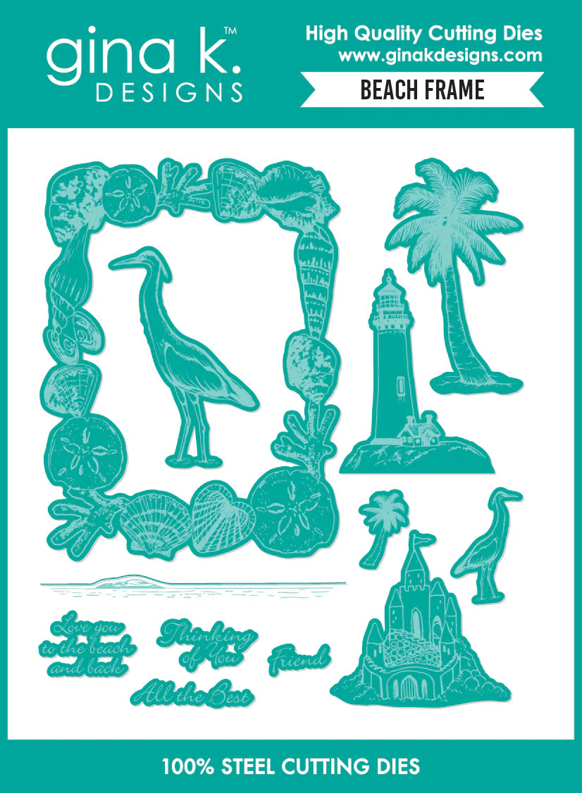 Gina K. - Beach Frame Stamp & Die Bundle