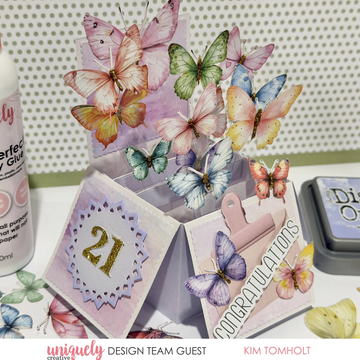 Uniquely Creative - Oh So Lovely - Colourful Butterflies Ephemera