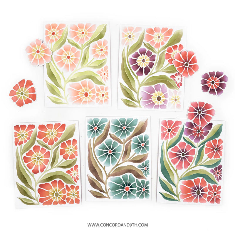 Concord & 9th - Petal Print Stencil Set