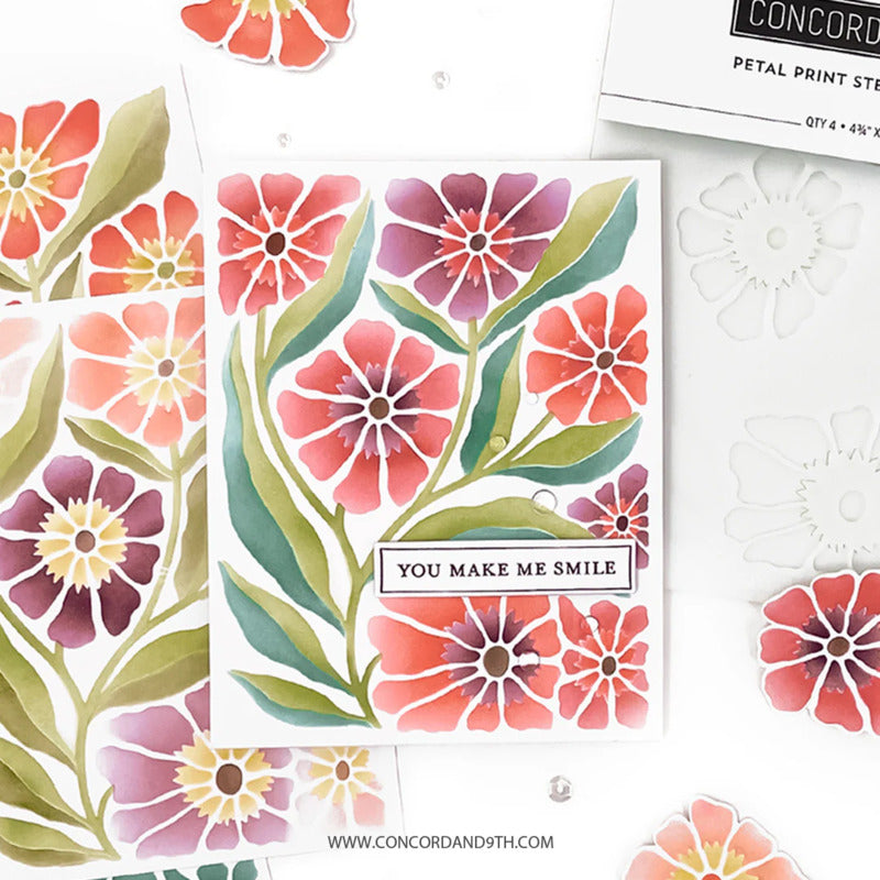 Concord & 9th - Petal Print Stencil Set