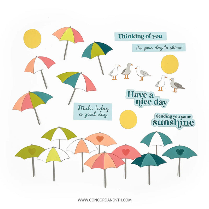 Concord & 9th - Beach Day Stamp & Die Bundle