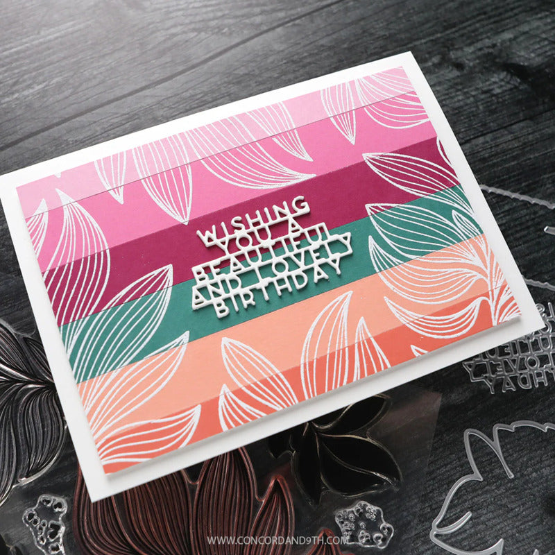 Concord & 9th - Long Line Leaves Stamp & Die Bundle by Kristina Werner