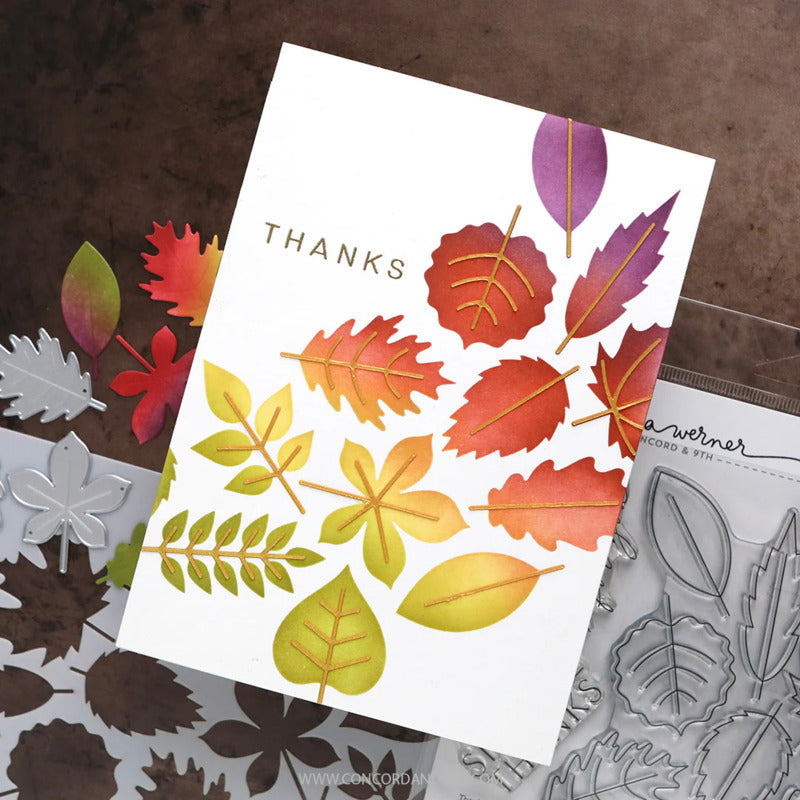 Concord & 9th - Thankful Leaves Stencil by Kristina Werner