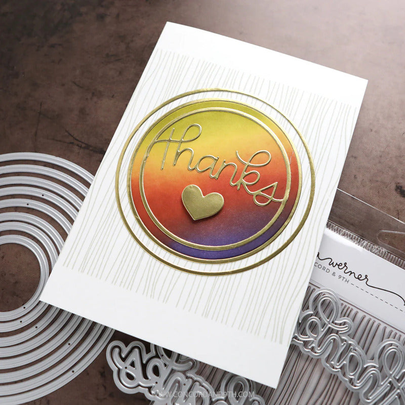 Concord & 9th - Wood Lines Background Stamp by Kristina Werner