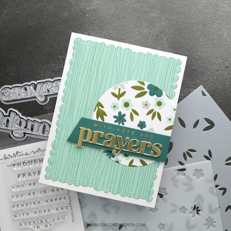Concord & 9th - Thoughts and Prayers Die Set by Kristina Werner