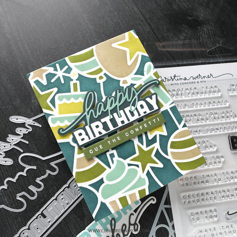 Concord & 9th - Big Day Birthday Stamp Set by Kristina Werner