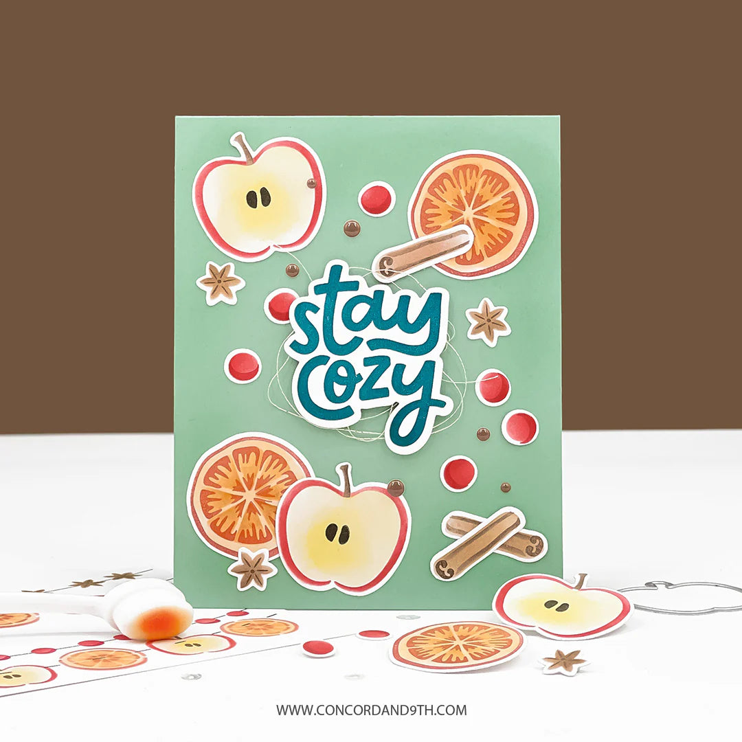 Concord & 9th - Citrus & Spice Stamp, Die & Stencil Bundle